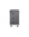 DIGITUS Charging trolley 15.6inch USB-C 30 charge bases PDU fan 1260 x 824 x 650mm - nr 25