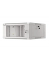 Szafa instalacyjna Lanberg rack wisząca 19'' 4U 600 drzwi szklane szara (złożona) - nr 9