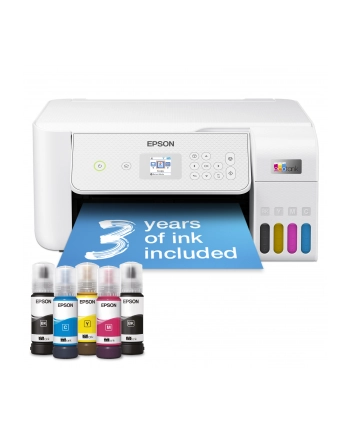 epson Urządzenie wielofunkcyjne L3286 ITS kolor A4/33ppm/WiFi(D)/LCD3.7cm/biała