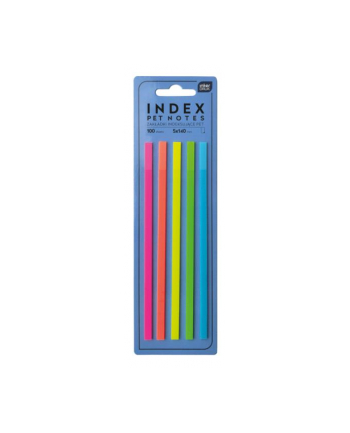 interdruk Zakładki indeksujące paski PET NOTES NEON 140mm 100szt