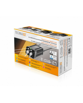 technaxx deutschland gmbh ' co. kg TE16 Przetwornica (falownik) o mocy ciągłej 1.200W (2x VAC 230V / 2x USB)