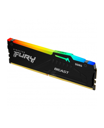 kingston Pamięć DDR5 Fury Beast RGB 16GB(1*16GB)/6000 CL30 XMP czarna