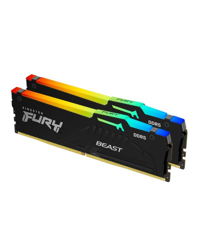 kingston Pamięć DDR5 Fury Beast RGB 32GB(1*32GB)/6000 CL30 XMP czarna główny