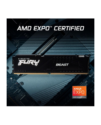 kingston Pamięć DDR5 Fury Beast 32GB(2*16GB)/6000 CL30 EXPO czarna