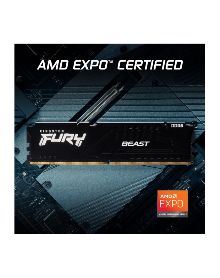 kingston Pamięć DDR5 Fury Beast 32GB(2*16GB)/6000 CL30 EXPO czarna główny