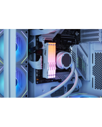 kingston Pamięć DDR5 Fury Beast RGB 32GB(1*32GB)/6000 CL30 EXPO biała
