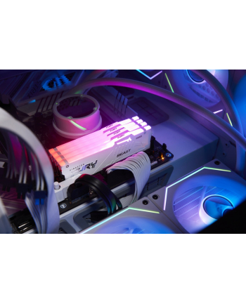 kingston Pamięć DDR5 Fury Beast RGB 32GB(1*32GB)/6000 CL30 EXPO biała