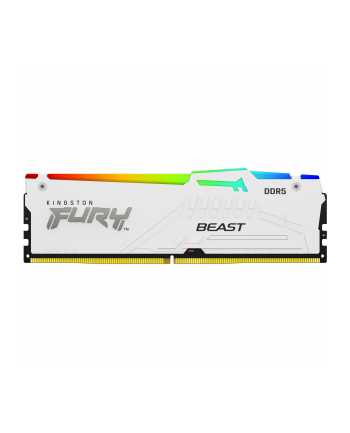 kingston Pamięć DDR5 Fury Beast RGB 32GB(2*16GB)/6000 CL30 EXPO biała