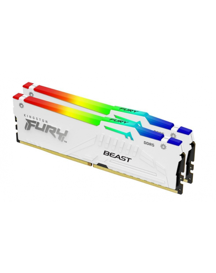 kingston Pamięć DDR5 Fury Beast RGB 32GB(2*16GB)/6000 CL30 EXPO biała główny