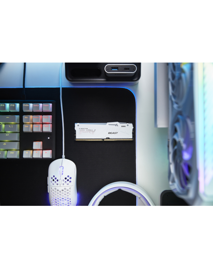 kingston Pamięć DDR5 Fury Beast RGB 32GB(2*16GB)/6000 CL30 EXPO biała główny