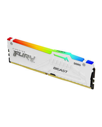 kingston Pamięć DDR5 Fury Beast RGB 32GB(2*16GB)/6000 CL30 EXPO biała