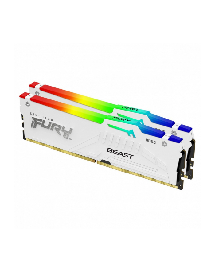 kingston Pamięć DDR5 Fury Beast RGB 64GB(2*32GB)/6000 CL30 EXPO biała główny