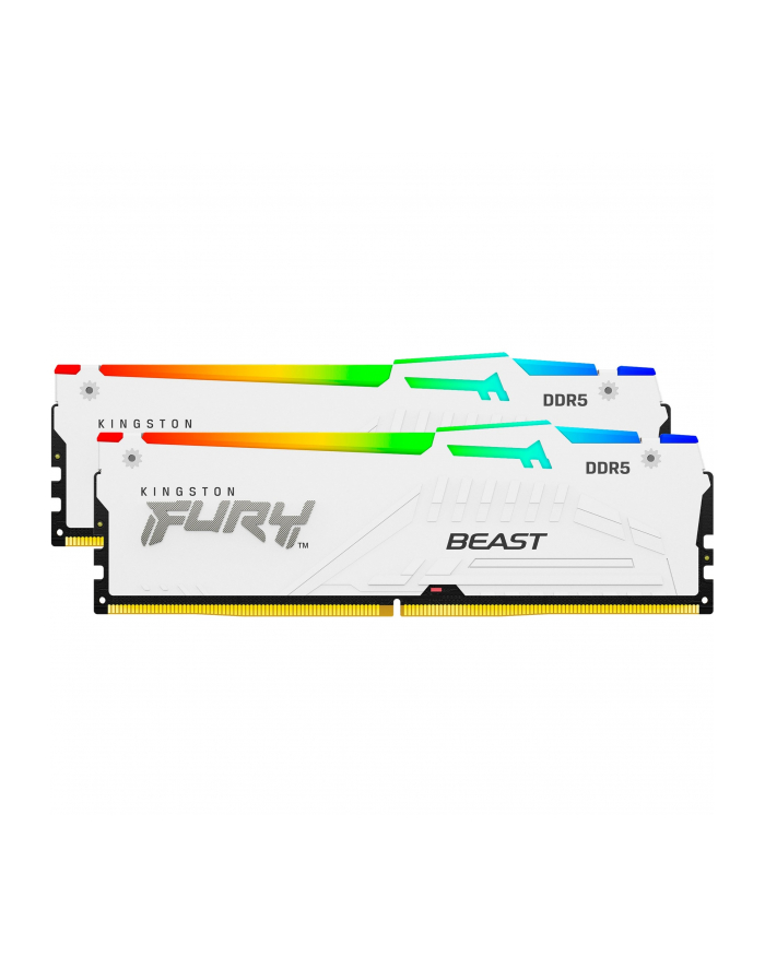 kingston Pamięć DDR5 Fury Beast RGB 64GB(2*32GB)/6000 CL30 EXPO biała główny