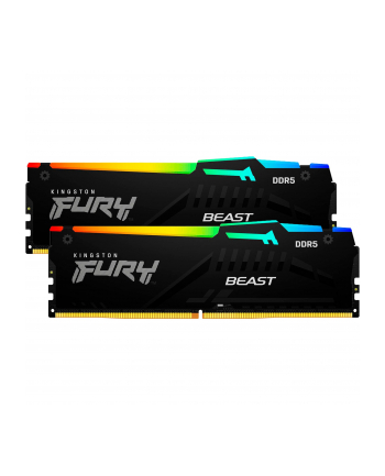 kingston Pamięć DDR5 Fury Beast 32GB(2*16GB)/6400 CL32 XMP czarna