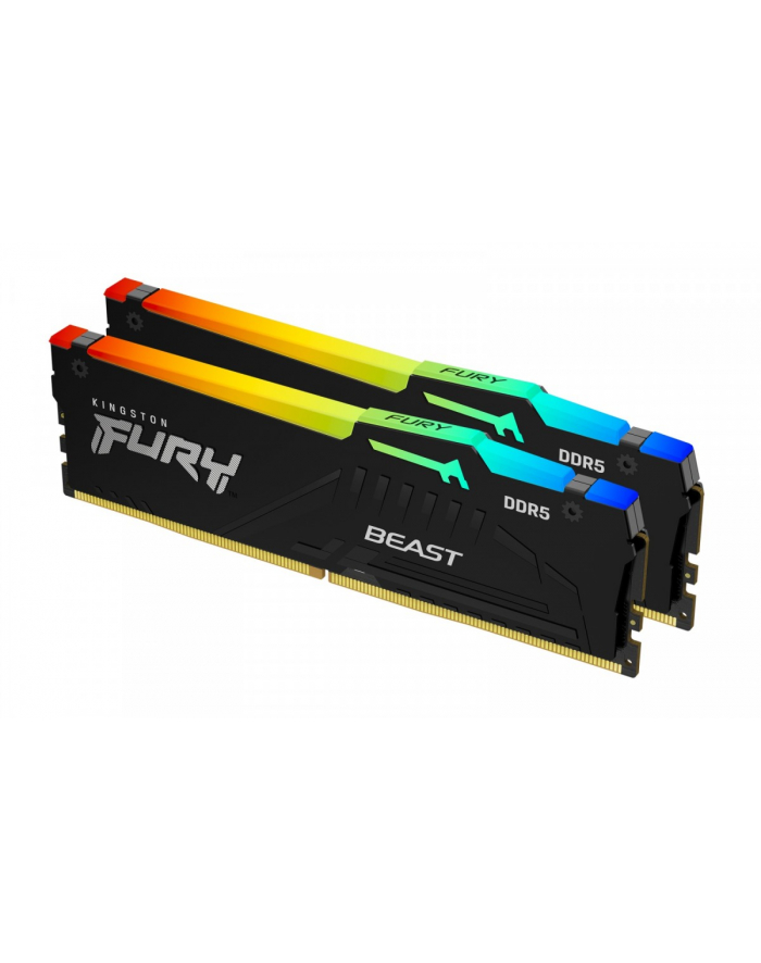 kingston Pamięć DDR5 Fury Beast RGB 64GB(2*32GB)/6400 CL32 EXPO czarna główny