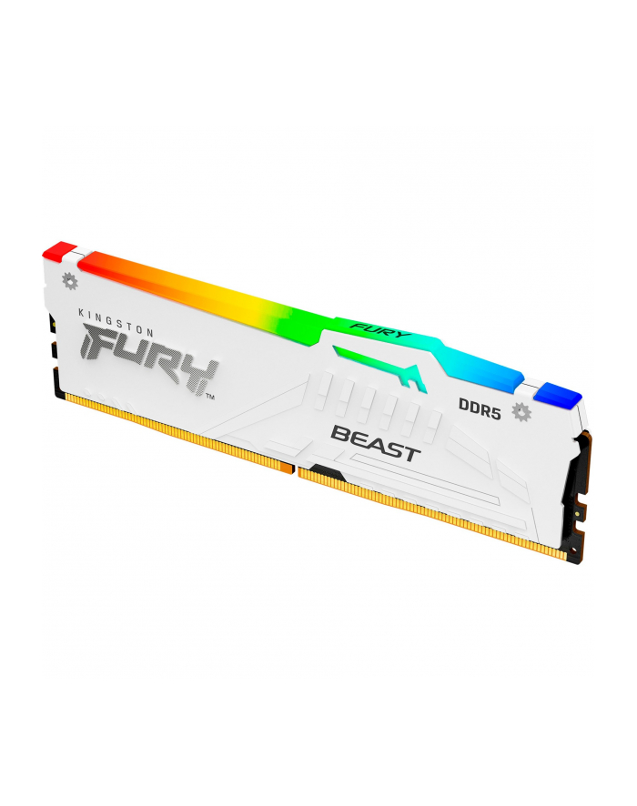 kingston Pamięć DDR5 Fury Beast RGB 32GB(1*32GB)/6400 CL32 XMP biała główny