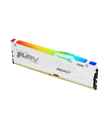 kingston Pamięć DDR5 Fury Beast RGB 16GB(1*16GB)/6400 CL32 biała nr 1