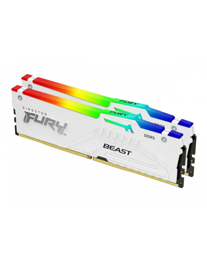 kingston Pamięć DDR5 Fury Beast RGB 32GB(2*16GB)/6400 CL32 EXPO biała główny