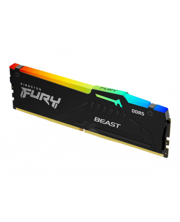 kingston Pamięć DDR5 Fury Beast RGB 16GB(1*16GB)/6800 CL34 EXPO czarna