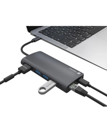 natec Multiport Adapter Fowler 2 V2 USB-C->HUB USB 3.0 3X, HDMI4K nr 1