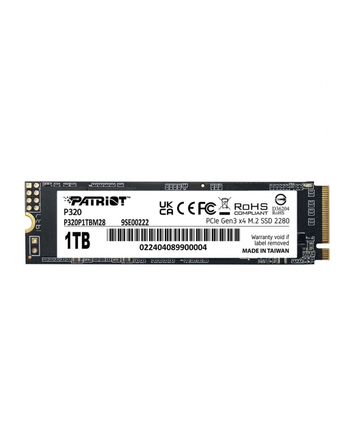patriot memory SSD Patriot Viper P320 M2 PCI-Ex4 NVMe 1TB 3GB/s główny