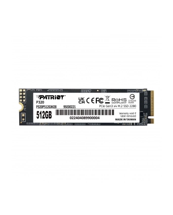 patriot memory SSD Patriot Viper P320 M2 PCI-Ex4 NVMe 512GB 3GB/s nr 1