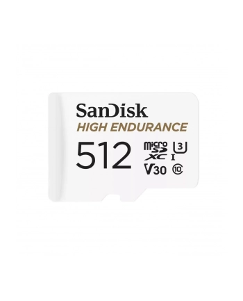 KARTA PAMIĘCI SANDISK HIGH ENDURANCE (rejestratory i monitoring) microSDXC 512GB V30 z adapterem nr 2