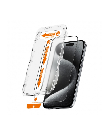 crong Szkło hartowane EasyShield 2-Pack -  iPhone 15 Pro (2 sztuki)