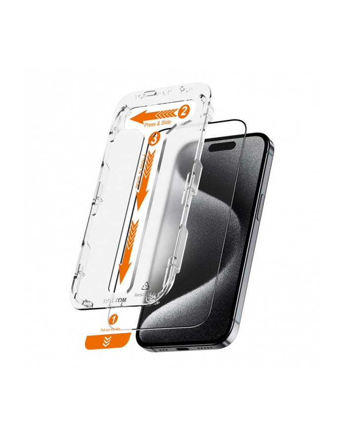 crong Szkło hartowane EasyShield 2-Pack -  iPhone 15 Pro (2 sztuki) główny