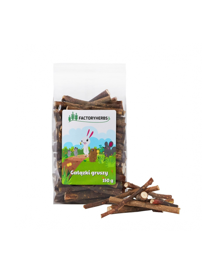 FACTORYHERBS Gałązki gruszy 150g królik i gryzoń główny