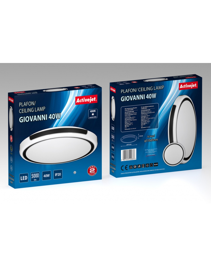 Plafon LED Activejet AJE-GIOVANNI 40W główny