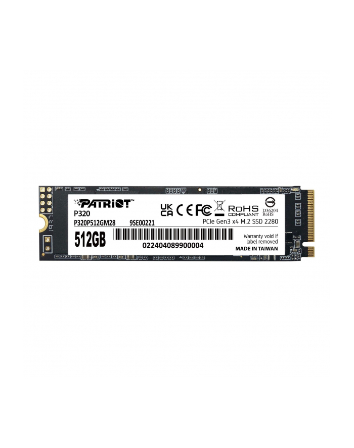 patriot memory SSD Patriot Viper P320 M2 PCI-Ex4 NVMe 512GB 3GB/s główny
