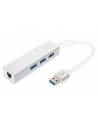 no name HUB 3-portowy USB 30 SuperSpeed z LANGigabit LAN adapter, aluminium - nr 10