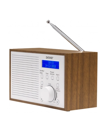 no name Kompaktowe radio DAB+/FM Denver DAB-46 białe nr 1