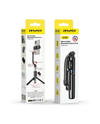 awei Uchwyt selfie stick tripod X49 Bluetooth nr 1