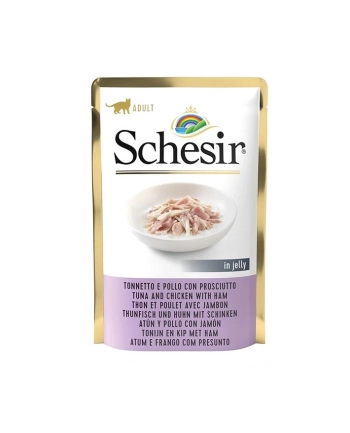 agras pet foods SCHESIR dla kotów Adult Tuńczyk z Kurczakiem i Szynką 85g