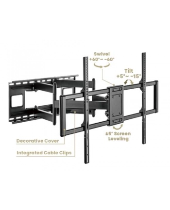 GEMBIRD Full-motion TV wall mount 60-120inch nr 2