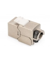 no name Moduł (gniazdo) keystone RJ45 (8P8C) kat6A, STP,ekranowany, beznarzędziowy, stalowy, 24szt - nr 12