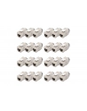 no name Moduł (gniazdo) keystone RJ45 (8P8C) kat6A, STP,ekranowany, beznarzędziowy, stalowy, 24szt - nr 32