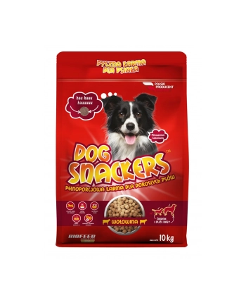 BIOFEED DOG SNACKERS ADULT WOŁOWINA 10 KG nr 1