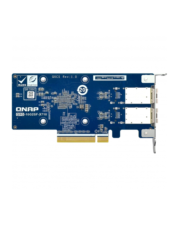 qnap Dwuportowa sieciowa karta rozszerzeń QXG-10G2SF-X710 10GbE d-p SFP+ network expand card główny