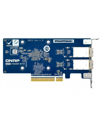 qnap Dwuportowa sieciowa karta rozszerzeń QXG-10G2SF-X710 10GbE d-p SFP+ network expand card