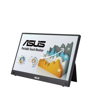 ASUS ZenScreen Touch MB16AMTR portable monitor 15.6inch IPS FHD WLED 16:9 60Hz 250cd/m2 5ms HDMI USB-C 2x1W Speakers Black+Dark Gray