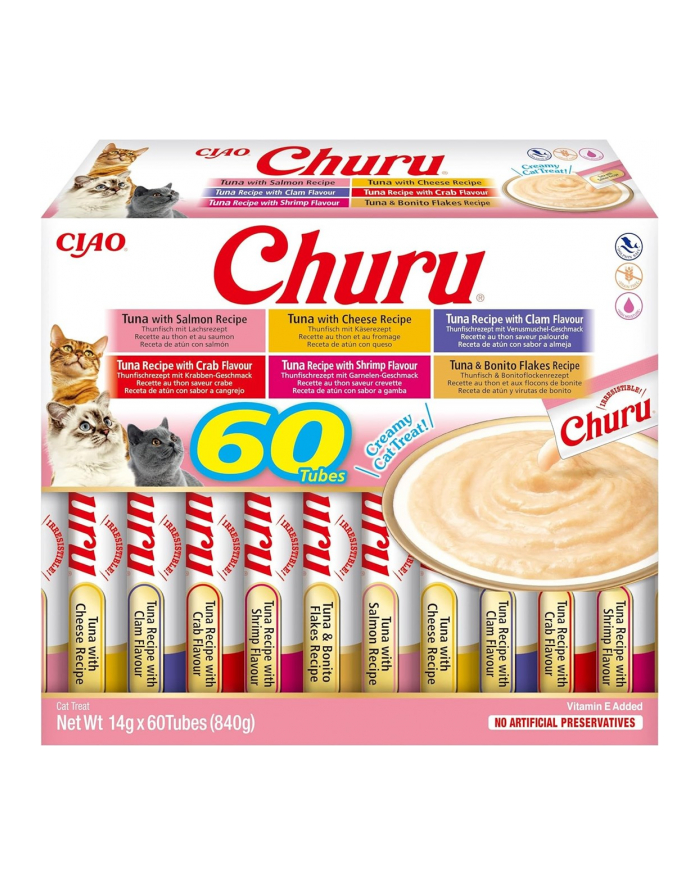 INABA CAT CHURU VARIETIES tuńczyk - przysmak dla kota 60 x 14 g główny