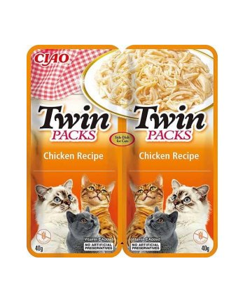 INABA CAT TWIN kurczak z krabem - przysmak dla kota 2 x 40 g