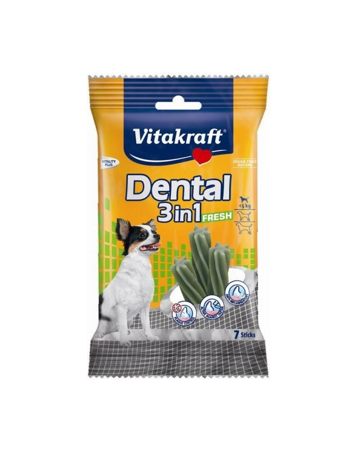 VITAKRAFT D-ENTAL 3w1 FRESH XS przysmak dla psa 70g główny