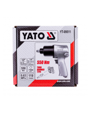 Klucz pneumatyczny 1/2''; 550 Nm YT-09511 Yato