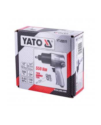 Klucz pneumatyczny 1/2''; 550 Nm YT-09511 Yato