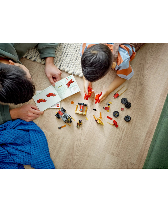LEGO 71789 NINJAGO Bitwa samochodowo-motocyklowa między Kaiem a Rasem p4 główny