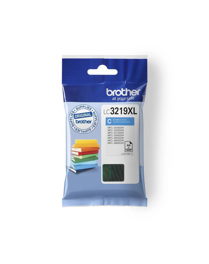 bczerwonyher Tusz LC3219XLC CYAN 1500str do MFC-J53/57/59/65/69xxDW główny